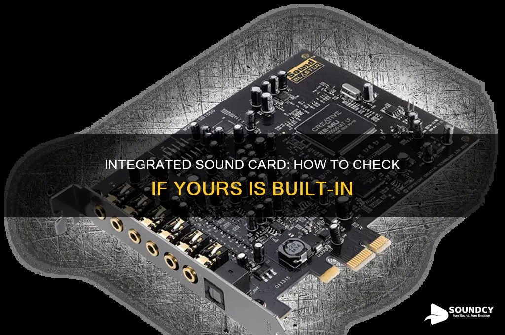 is my sound card integrated
