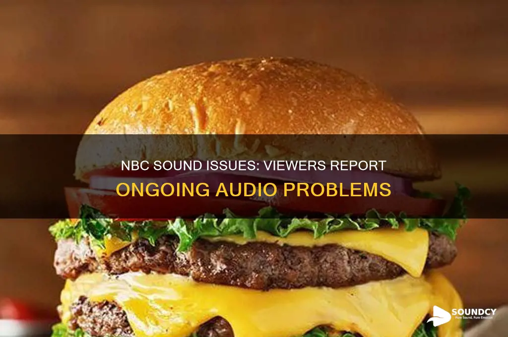 is nbc having sound problems