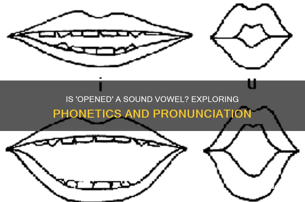 is opened a sound vowel
