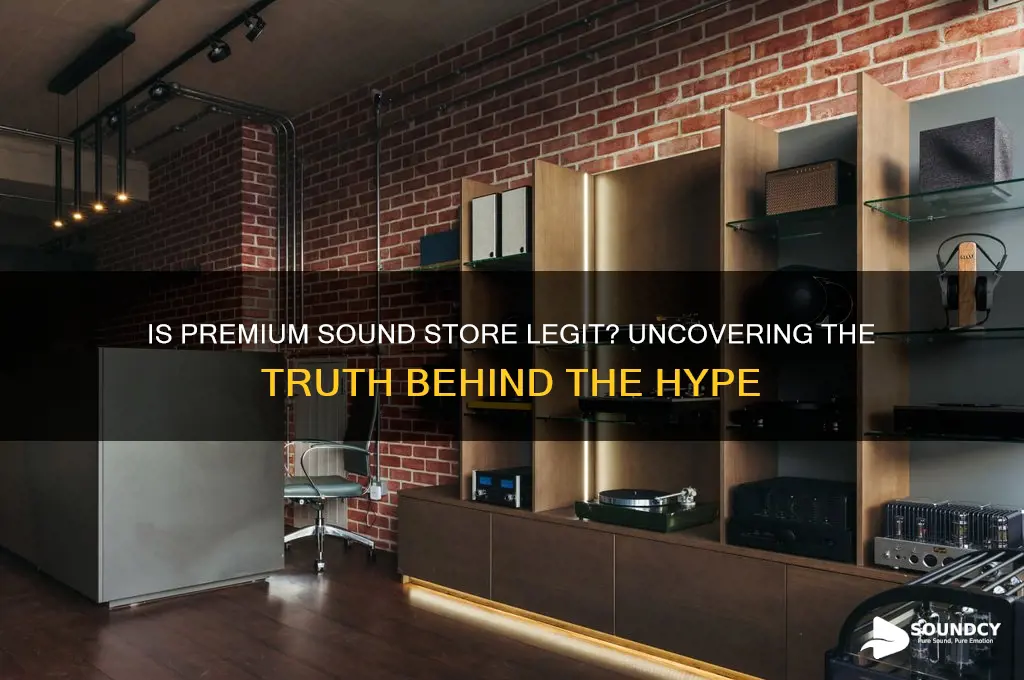 is premium sound store legit