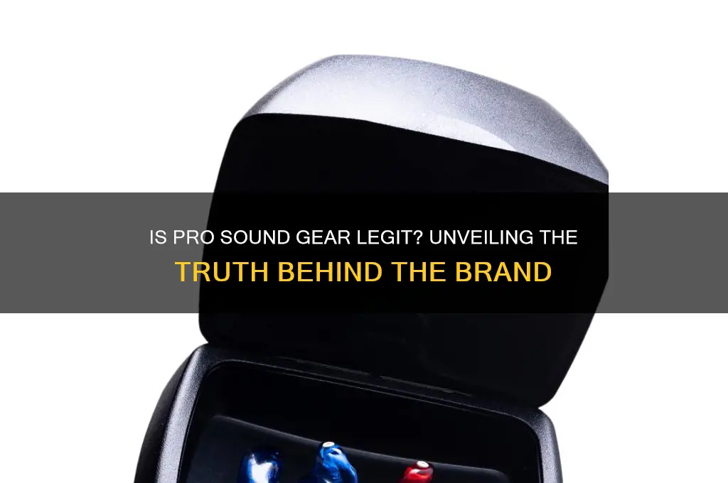 is pro sound gear legit