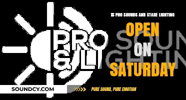 Weekend Vibes: Pro Sounds and Stage Lighting Open on Saturday!