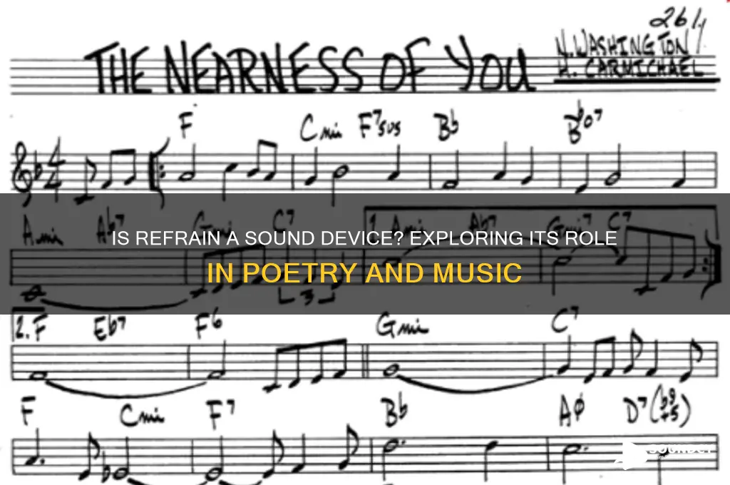 is refrain a sound device