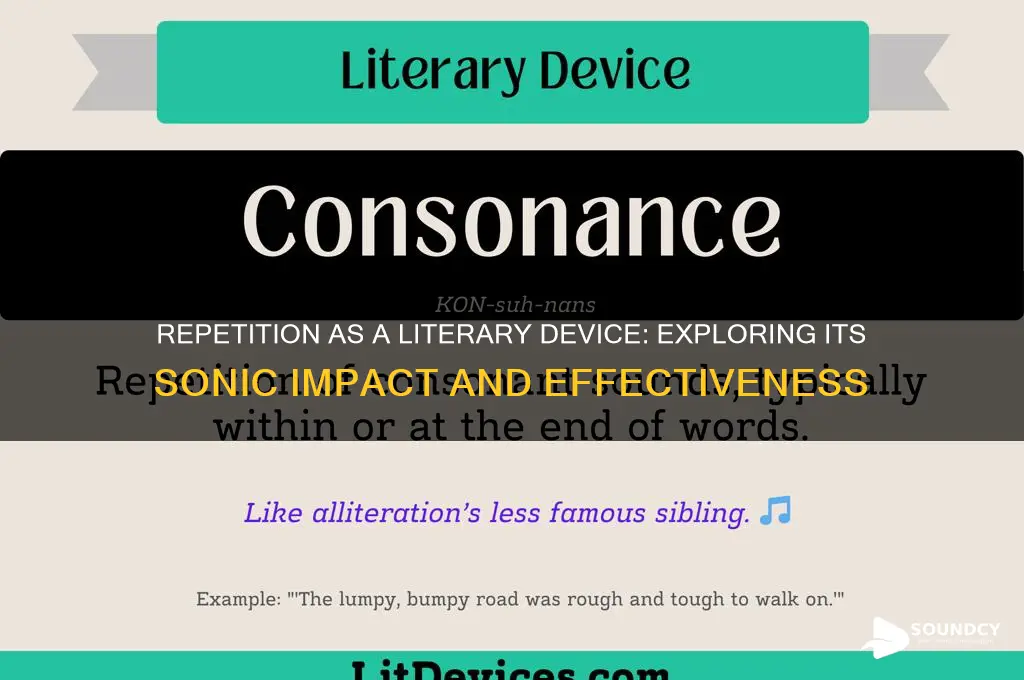 is repetitiona literary device sounds