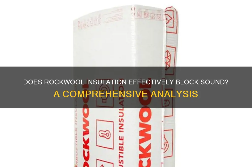 is rockwool insulation sound proof
