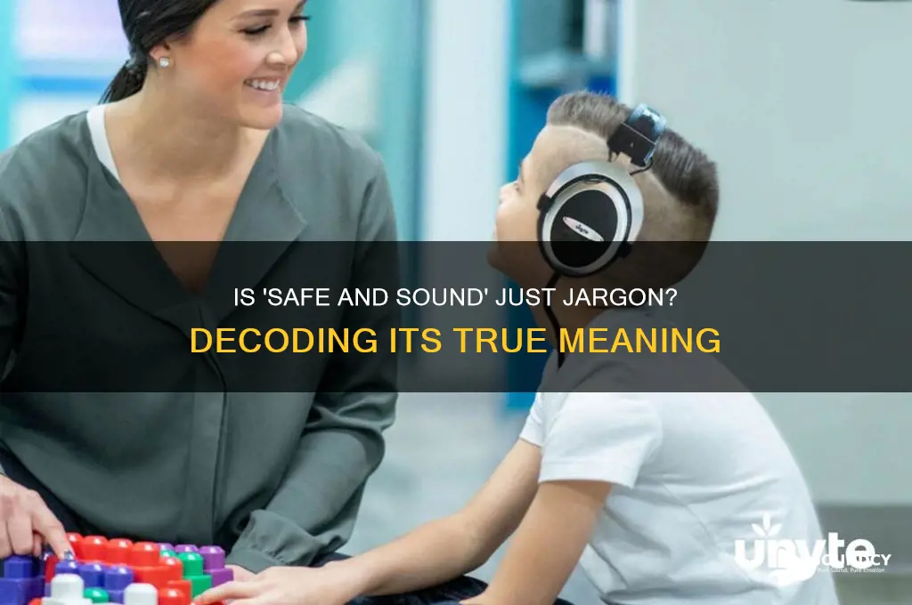 is safe and sound jargon