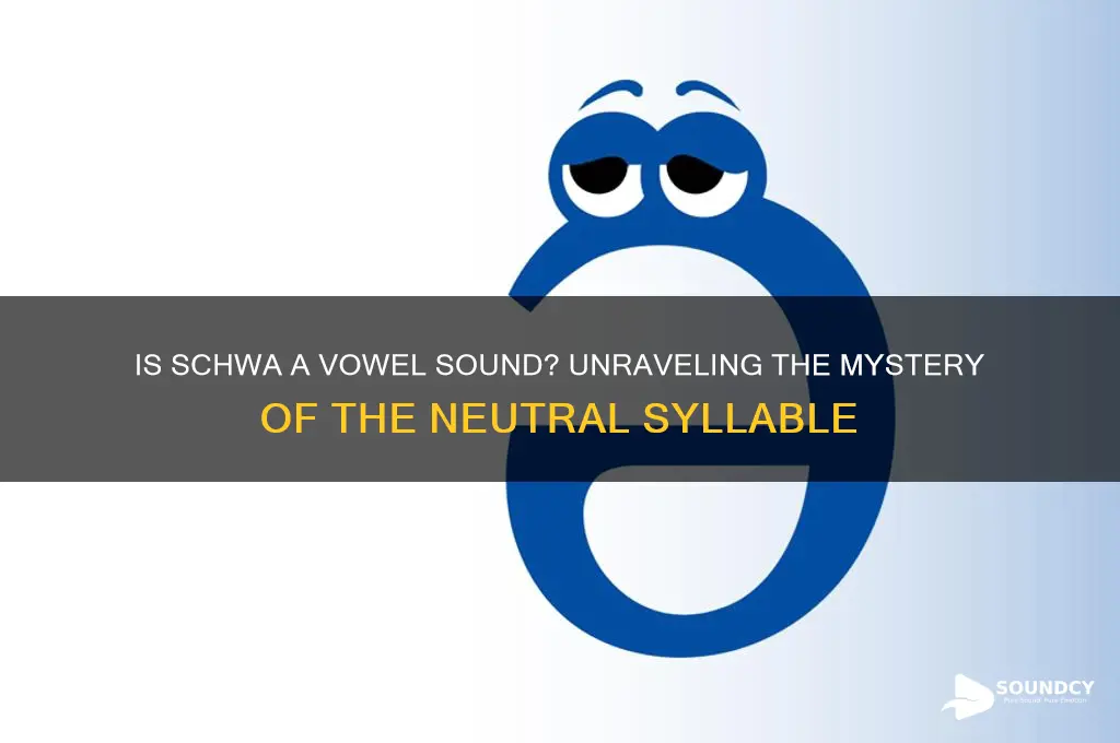is schwa a vowel sound