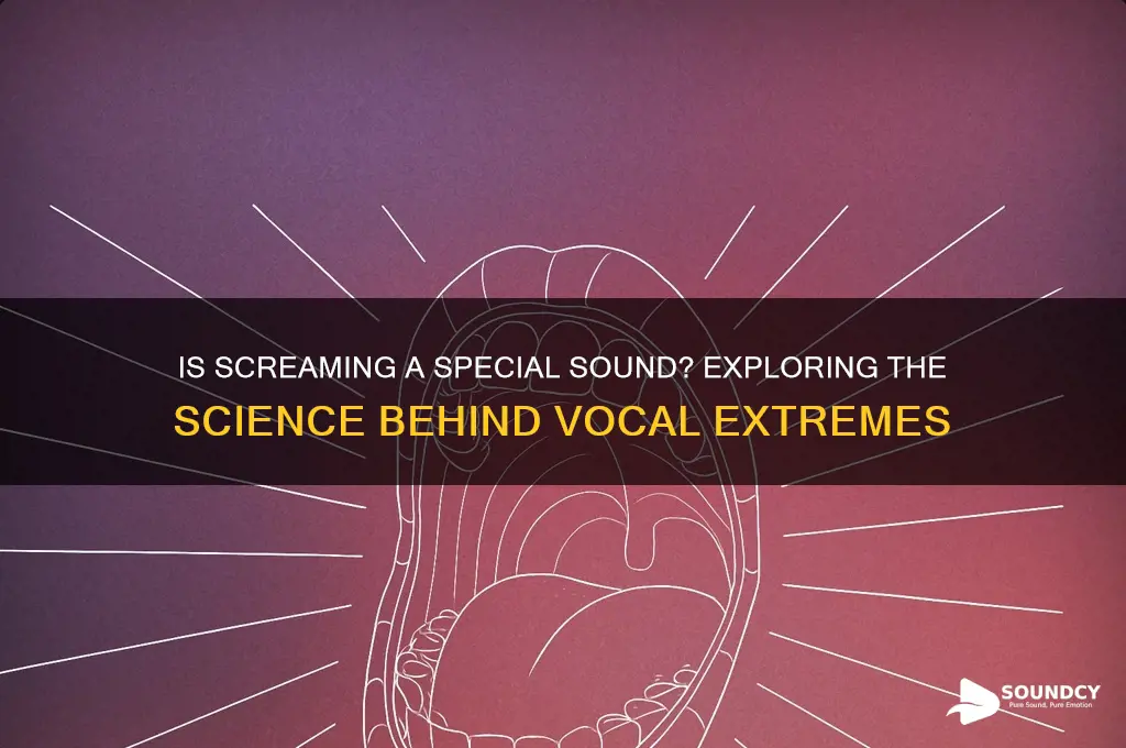 is screaming a special sound