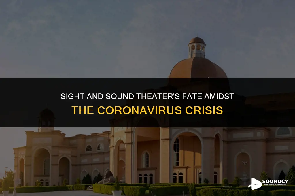 is sight and sound theater closing due to coronavirus