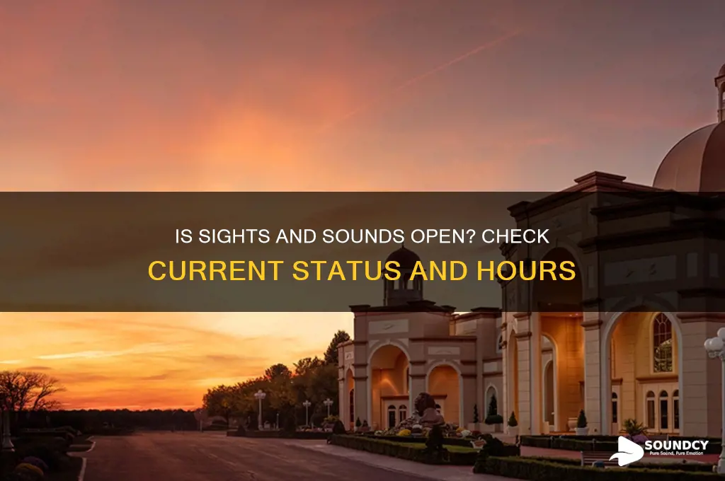 is sights and sounds open