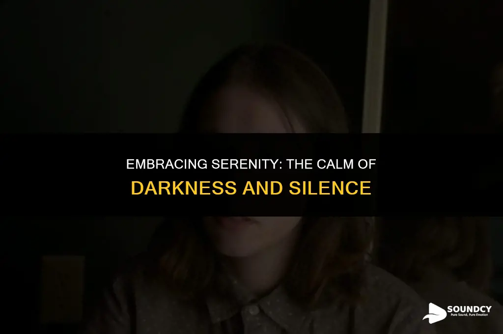 is sleeping in darkness with no sound more relaxing