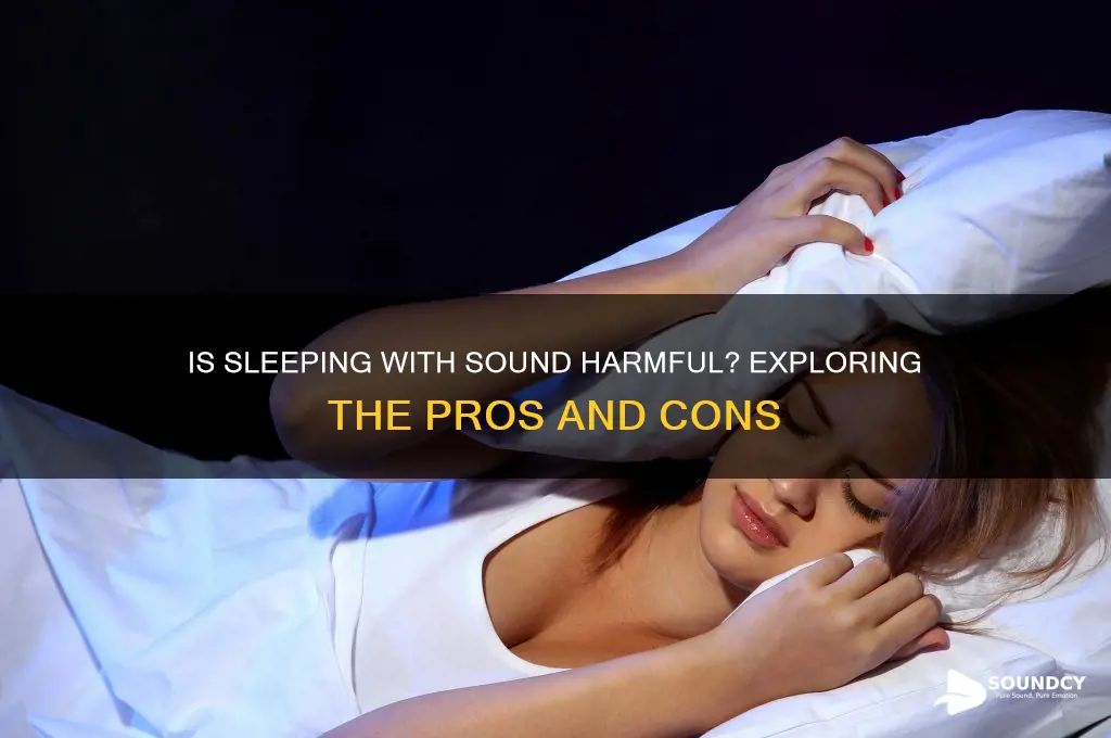 is sleeping with sound bad