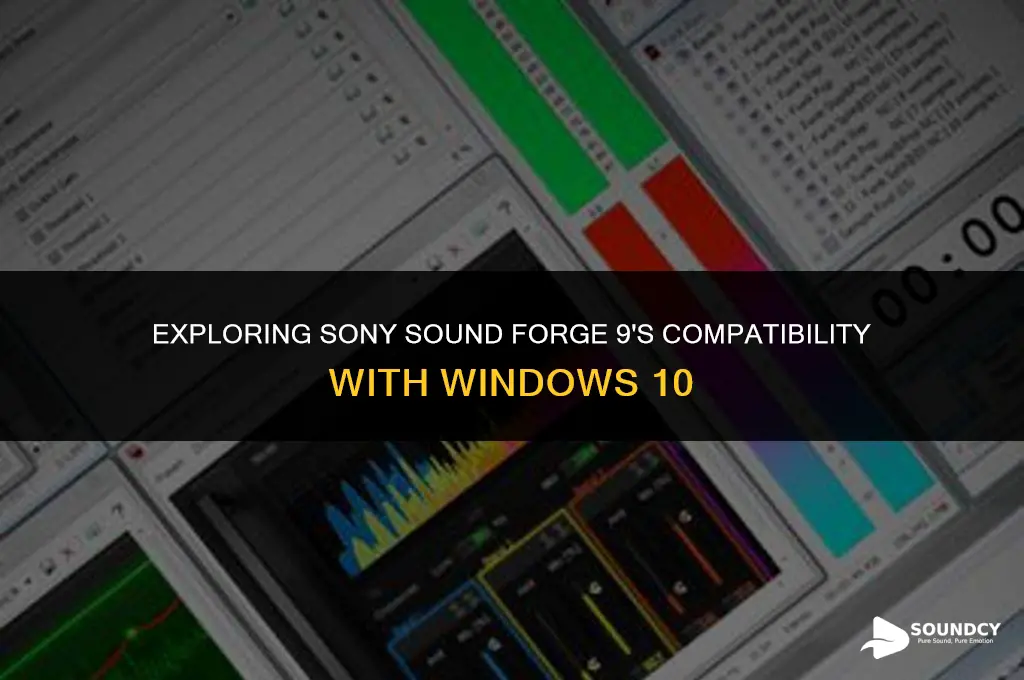 is sony sound forge 9 compatable with win 10