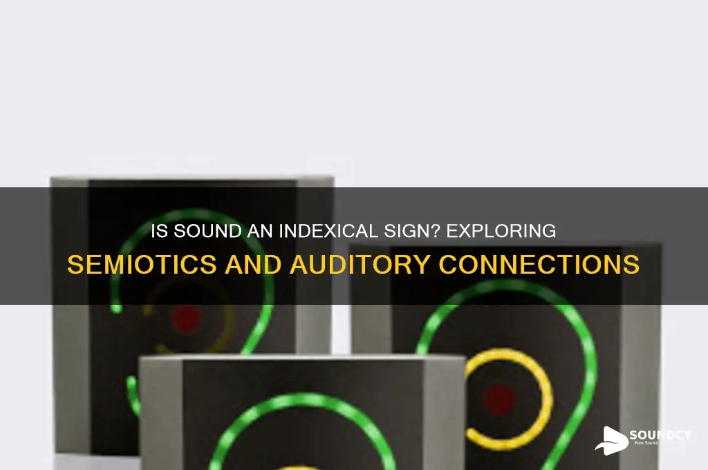 is sound a indexical sign