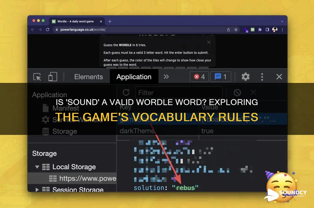 is sound a wordle word