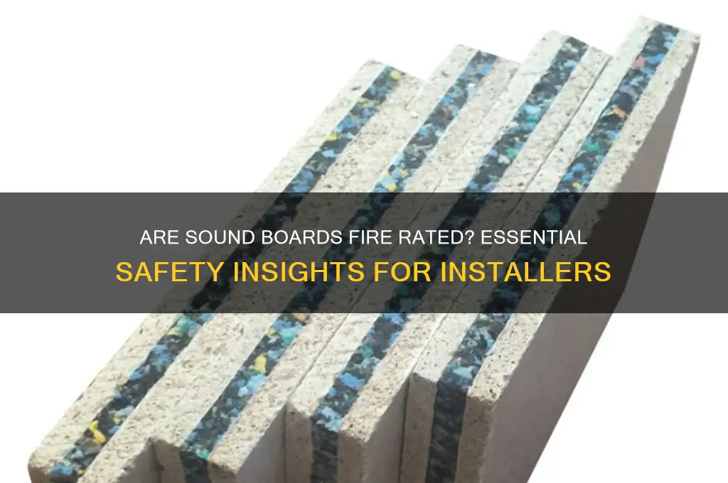is sound board fire rated