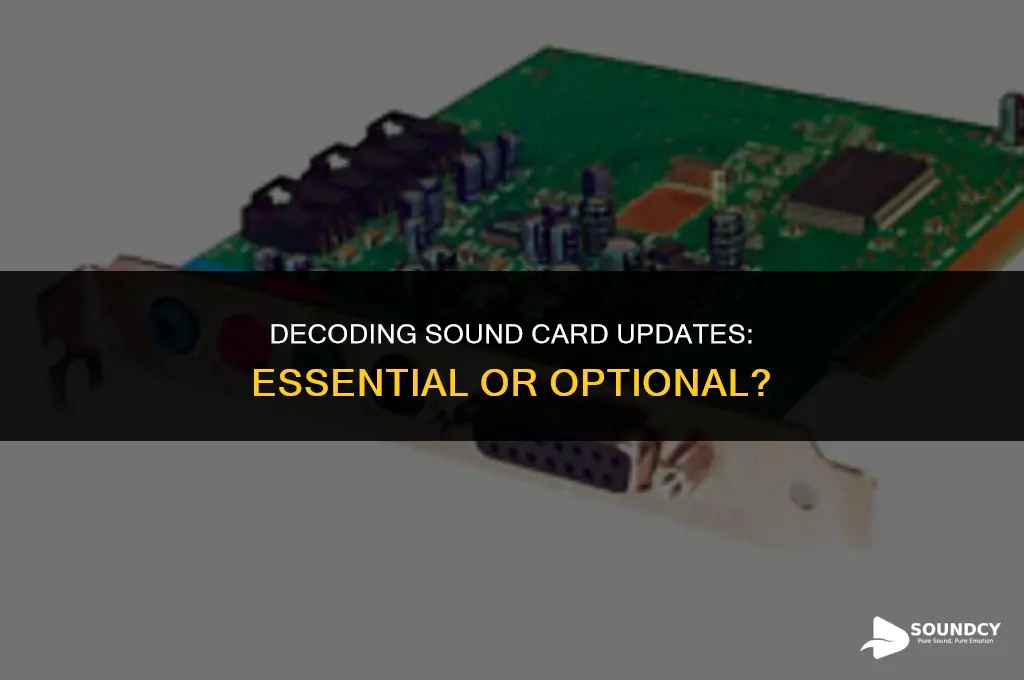 is sound cards under important update or optional updates