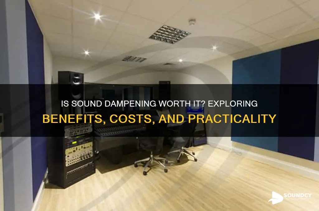 is sound dampening worth it