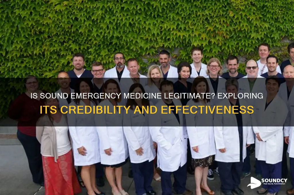 is sound emergency medicine legitimate