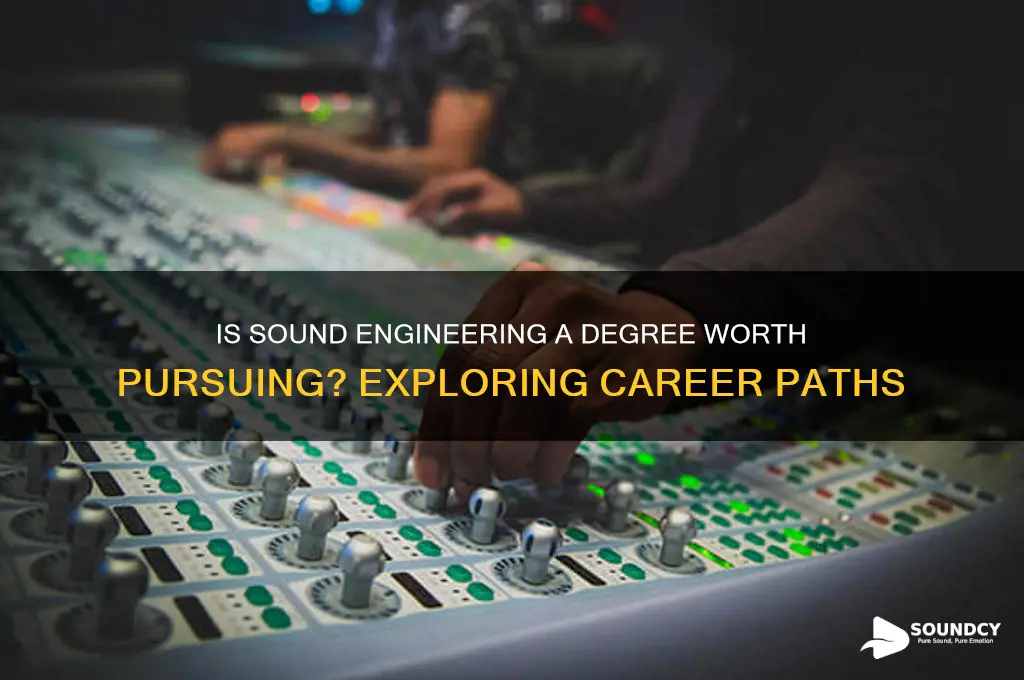 is sound engineering a degree