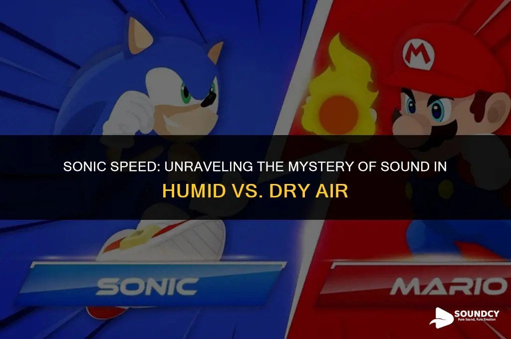 is sound faster in more humid or dry air