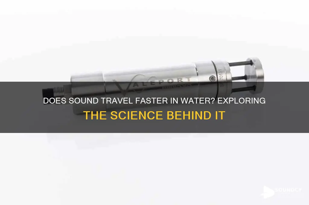 is sound faster in water