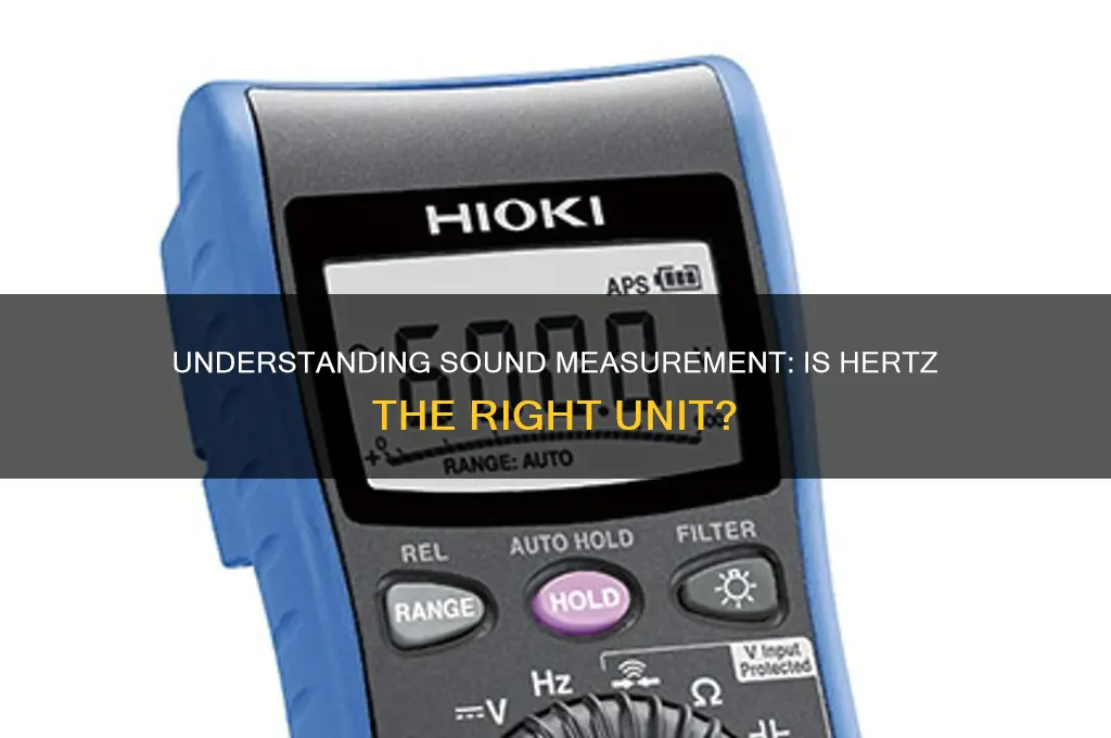 is sound measured in hertz