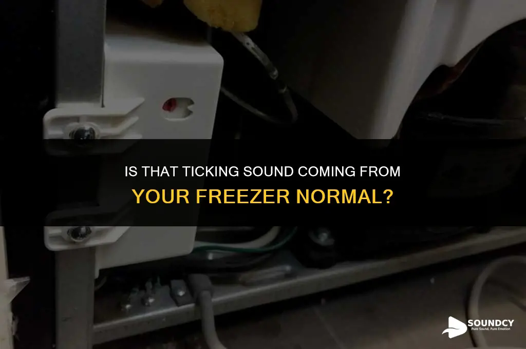 is sound of clock ticking normal for a freezer