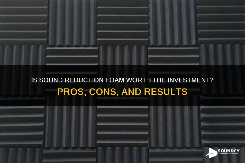 is sound reduction foam worth