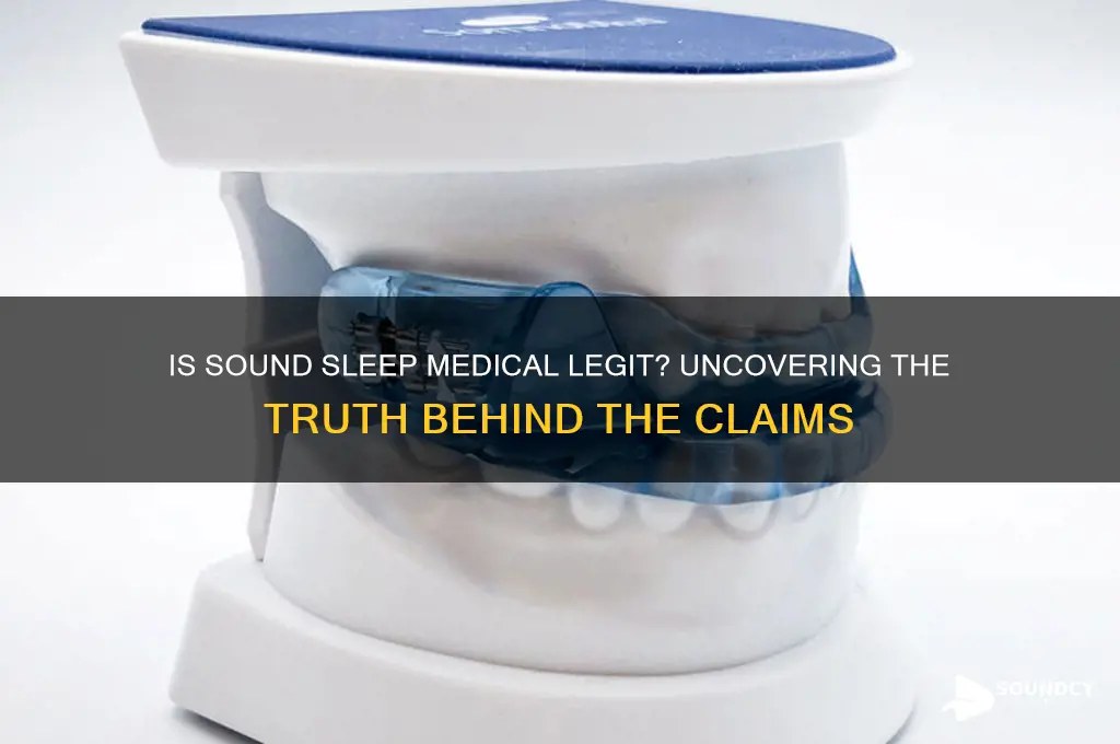 is sound sleep medical legit