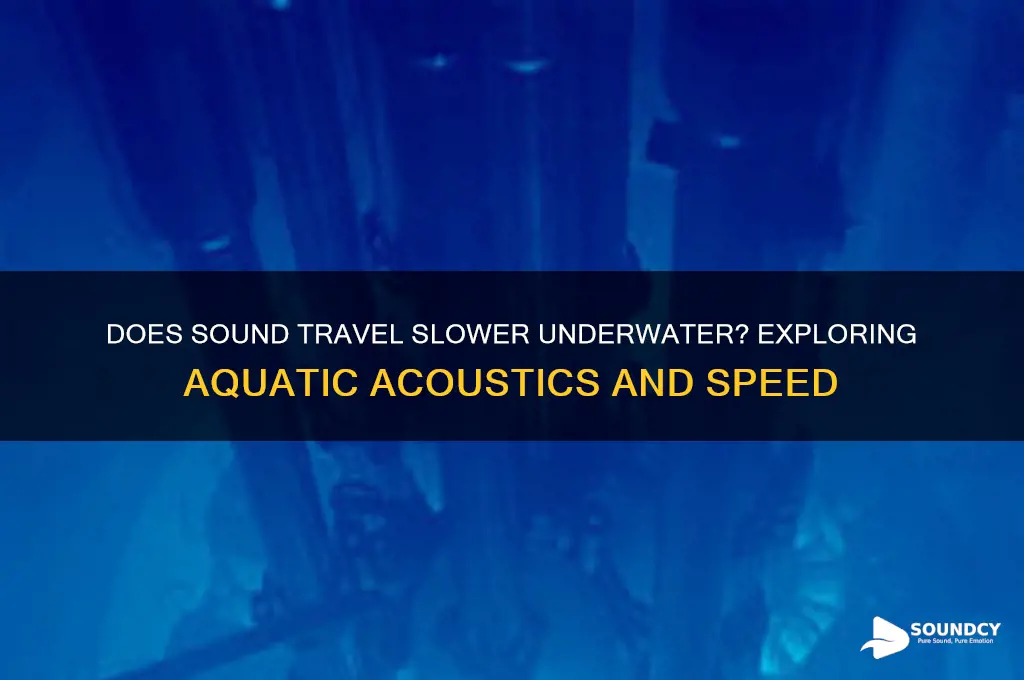 is sound slower under water