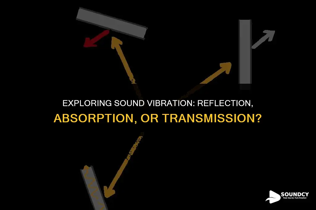 is sound vibration caused by reflection absorption or tranmission