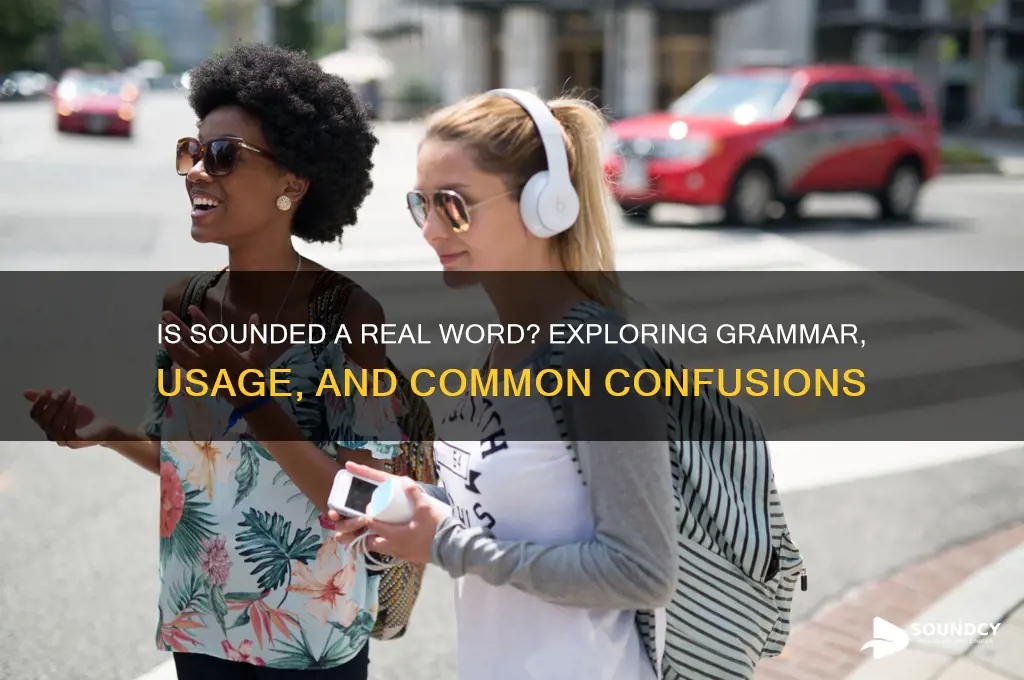 is sounded a real word