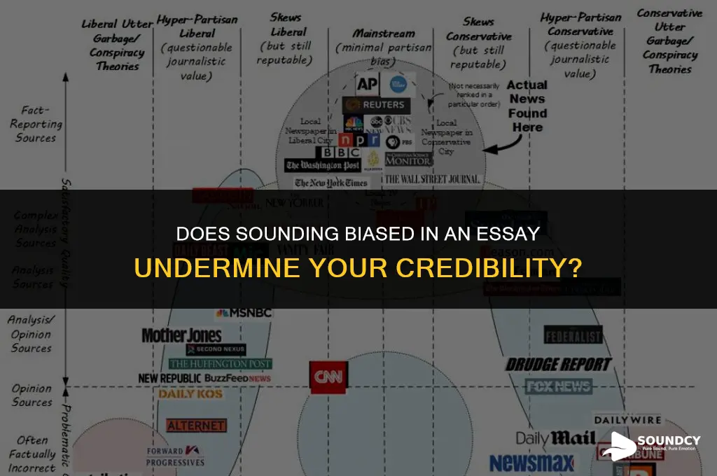 is sounding biased in an essay make you uncredible