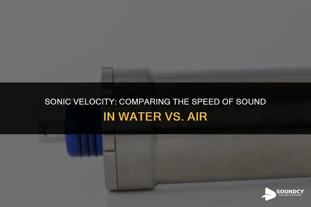 is speed of sound faster in water or air