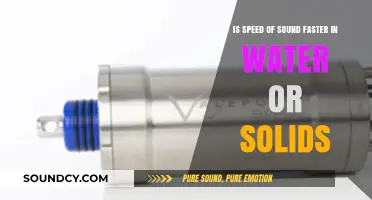 Sonic Velocity: Comparing the Speed of Sound in Water vs. Solids