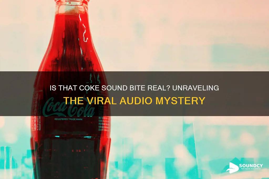 is that coke sound bite