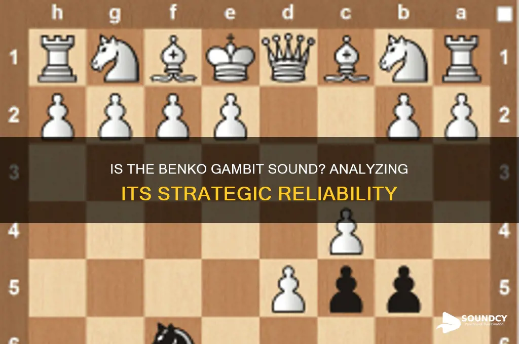 is the benko gambit sound