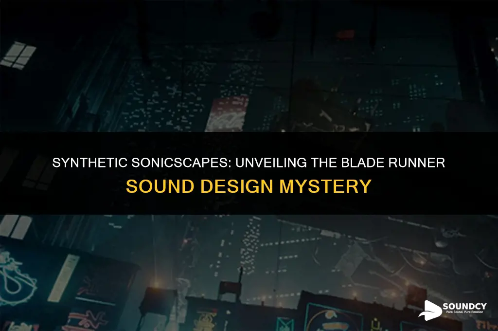 is the blade runner soundscape made with synthetic sounds