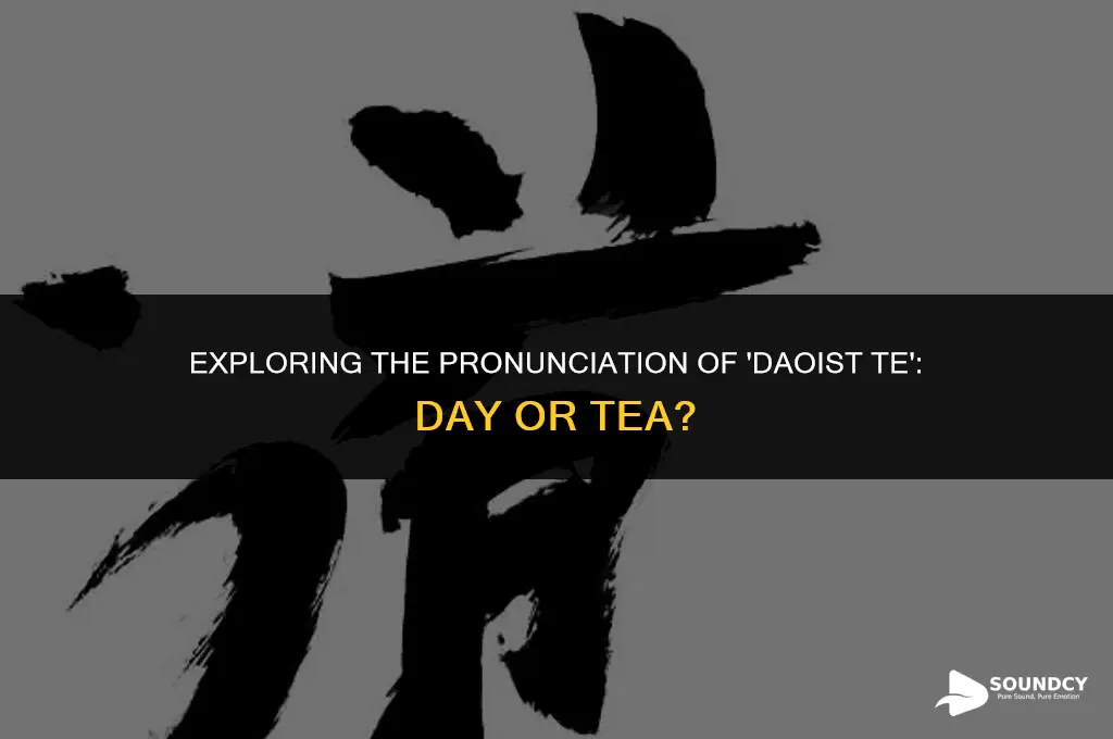 is the daoist te sound like day or tea