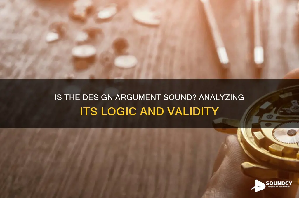 is the design argument sound