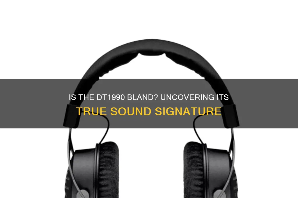 is the dt1990 bland sounding