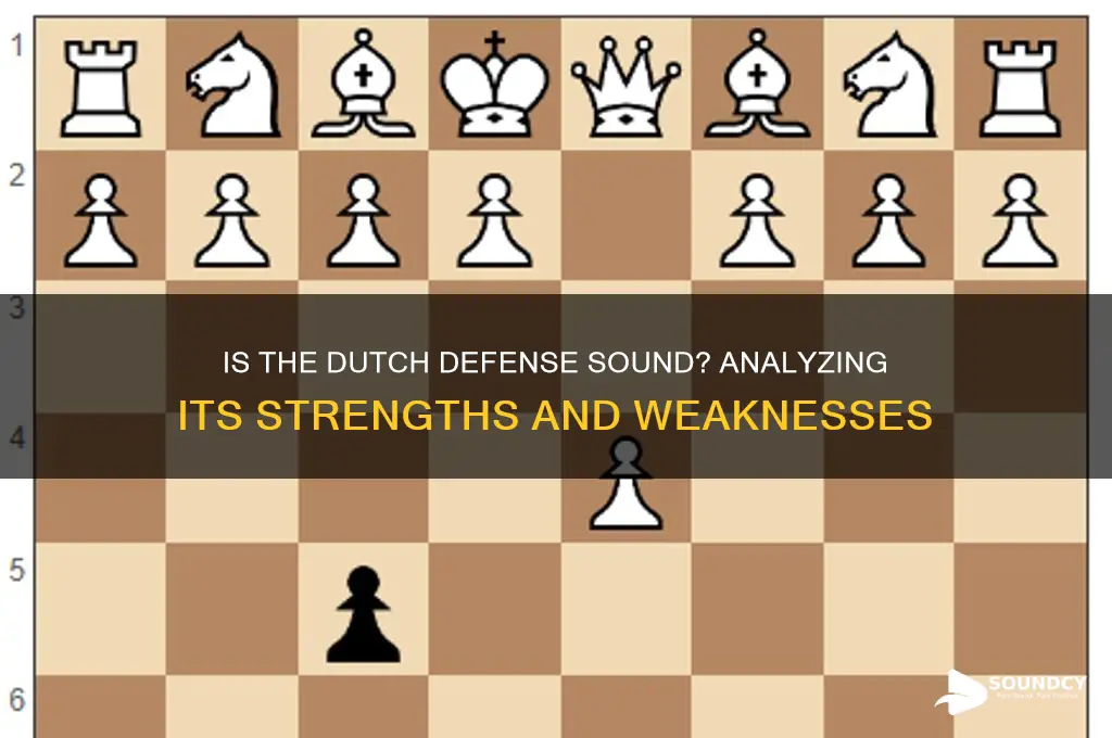 is the dutch defense sound