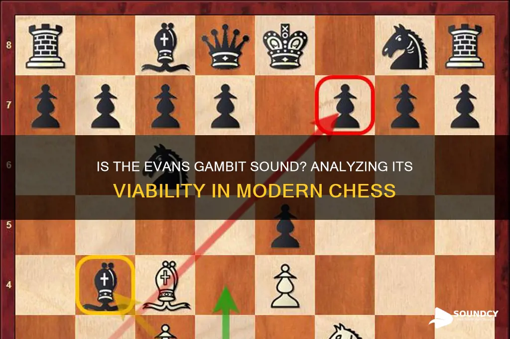 is the evans gambit sound