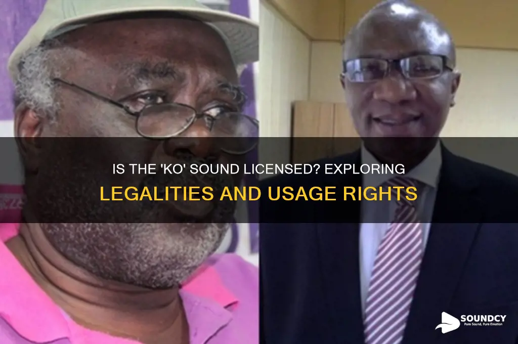 is the ko sound licensed