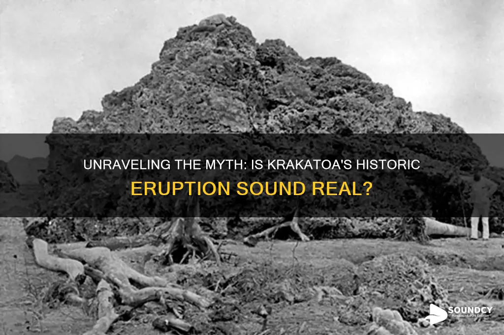 is the krakatoa sound real