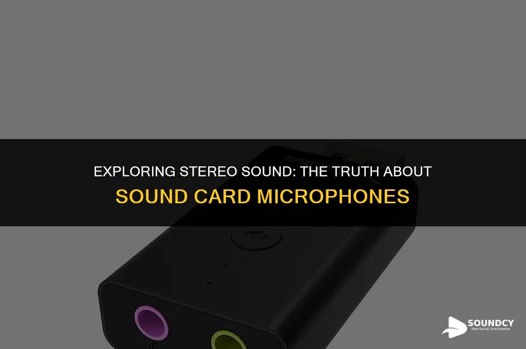is the mic of a sound card in stereo