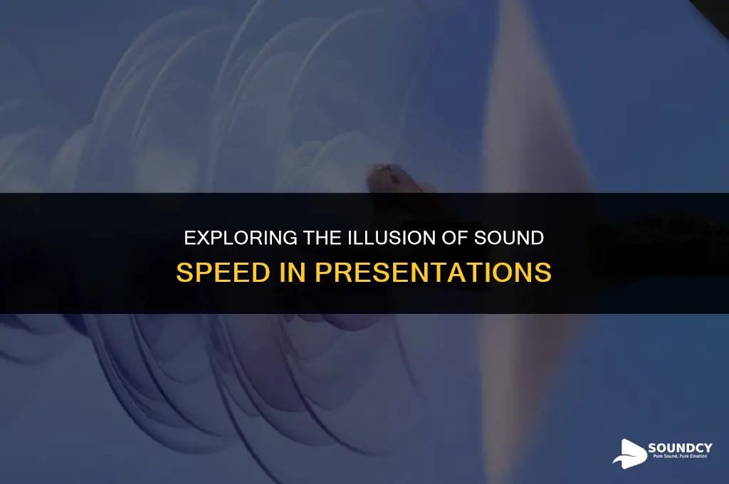 is the perceived speed of the presentation of sounds