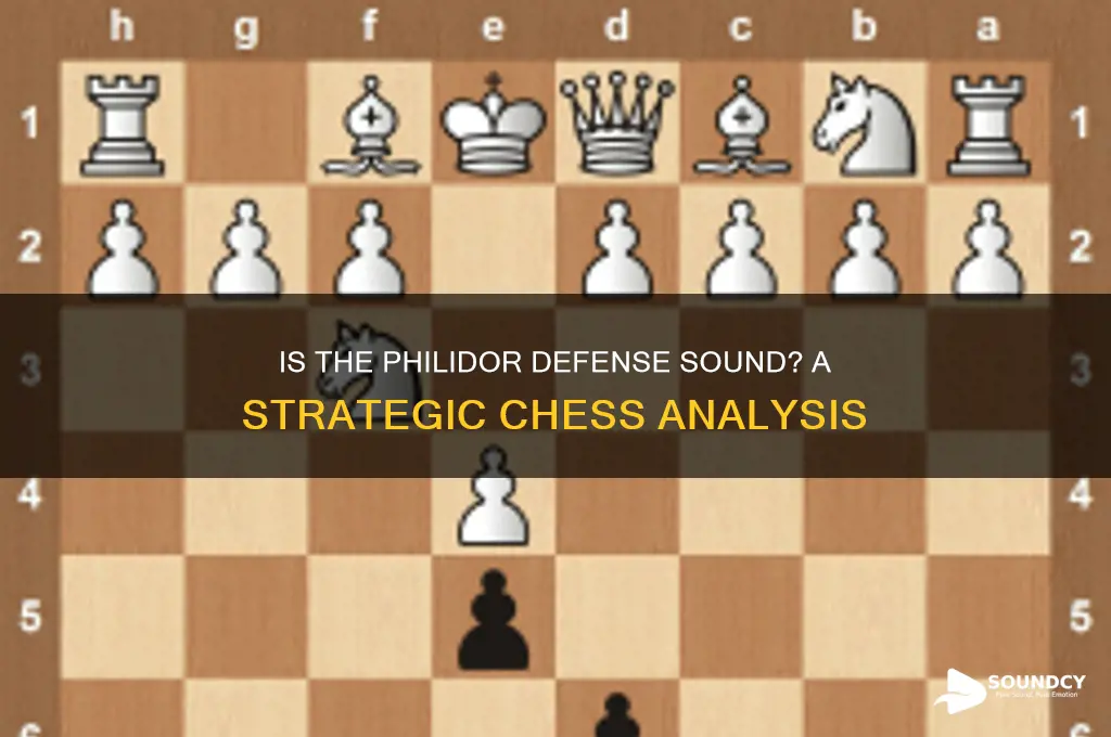 is the philidor defense sound