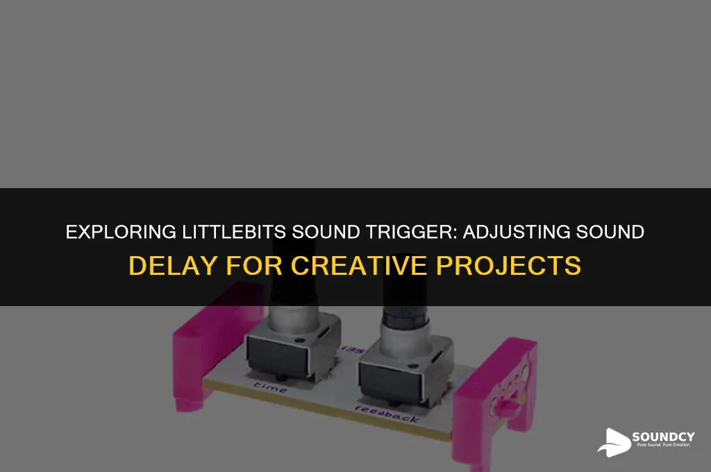 is the sound delay adjustable in littlebits sound trigger